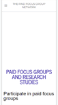 Mobile Screenshot of paidfocusgroup.net